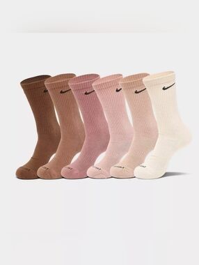 Nike Women's Gradient Neutral Crew Socks - Brown to Cream